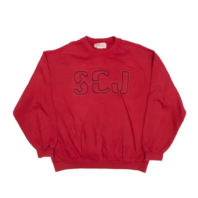 STEFANEL SCJ Sweatshirt Red Mens M