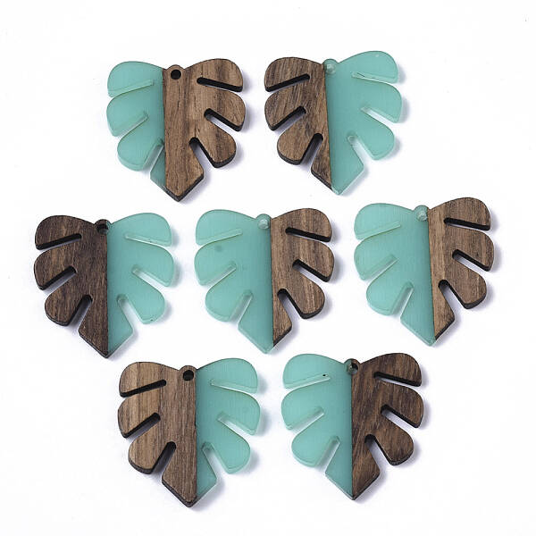 Resin & Walnut Wood Pendants