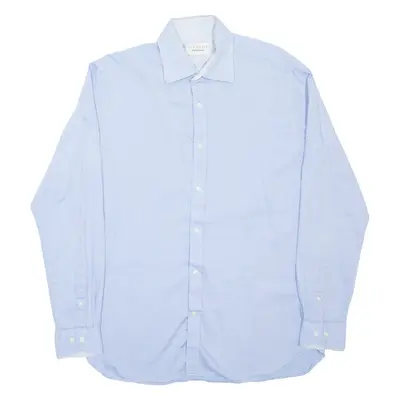 TED BAKER Endurance Mens Plain Shirt Blue Long Sleeve M