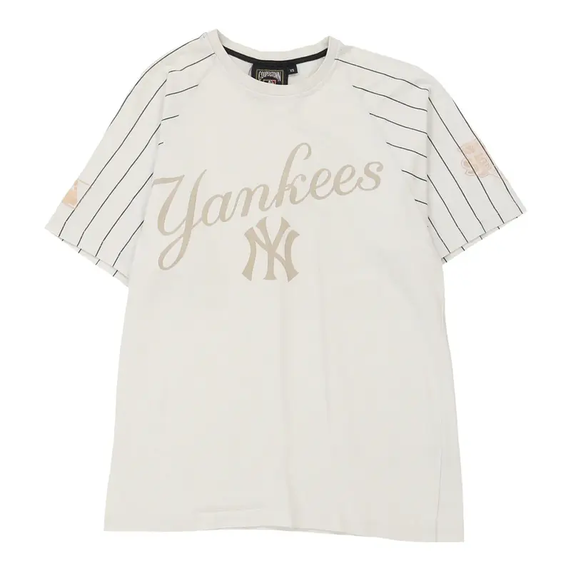 New York Yankees Cooperstown Collection MLB T-Shirt - XS White Cotton
