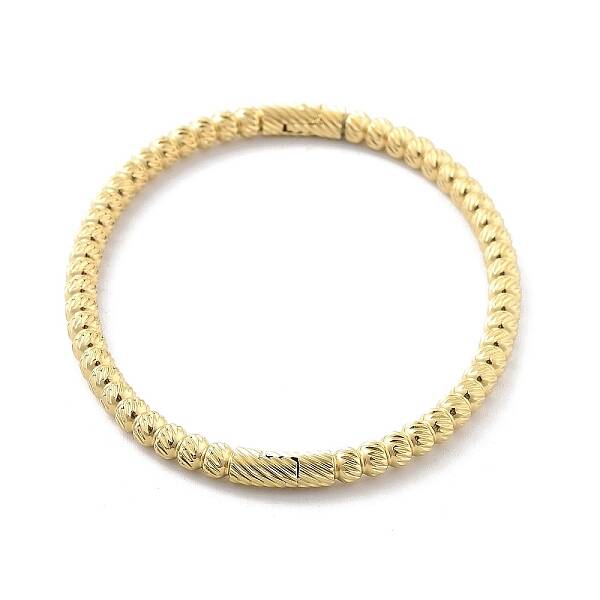 Ion Plating(IP) 304 Stainless Steel Grooved Hinged Bangles
