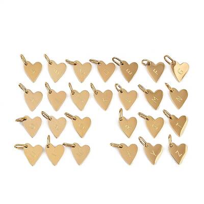 26Pcs 304 Stainless Steel Charms