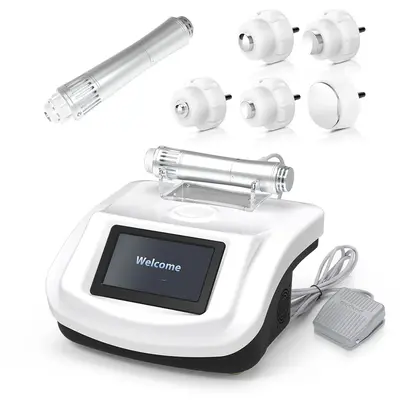 Shockwave Therapy Machine With 5 Replacement Tips For Home Pain Relief