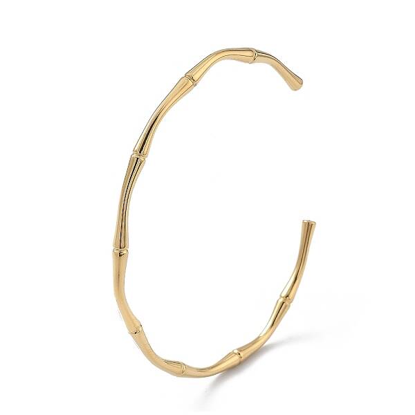 Ion Plating(IP) 304 Stainless Steel Cuff Bangles for Women
