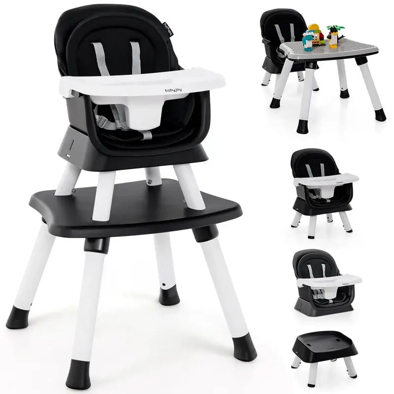 Baby High Chair, Convertible Highchair for Babies & Toddlers | Booster Seat | Table and Chair Set | Infant Feeding Chair with...
