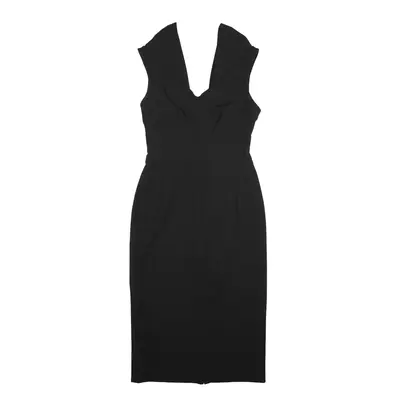 MONSOON Pencil Dress Black Sleeveless Knee Length Womens UK 8