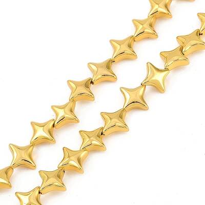 Electroplated Synthetic Non-magnetic Hematite Beads Strands