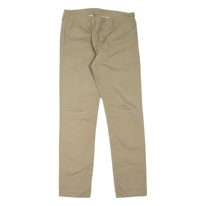 CARHARTT Club Pant Mens Trousers Beige Slim Tapered W31 L32
