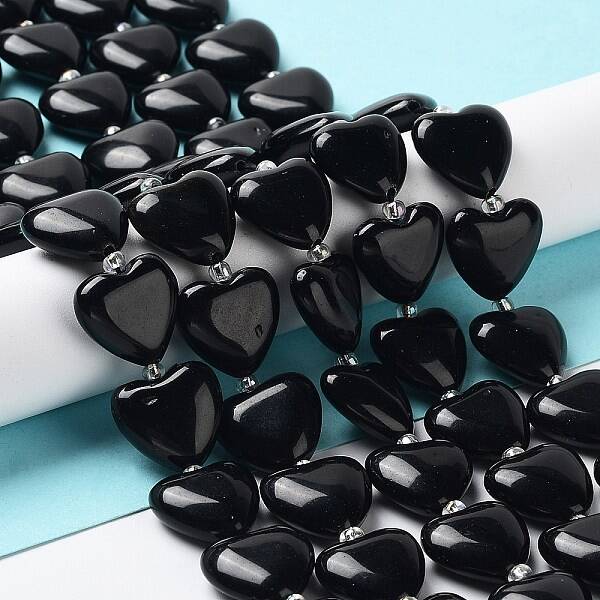 Natural Obsidian Beads Strands