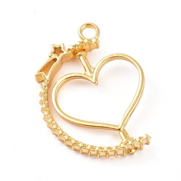 Alloy Open Back Bezel Pendants