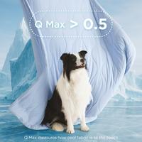 Bedsure Premium Cooling Blanket for Dog - Q-MAX>0.5, Breathable Summer Washable Cold Pet Throw Blanket, Soft Durable Self Coo...