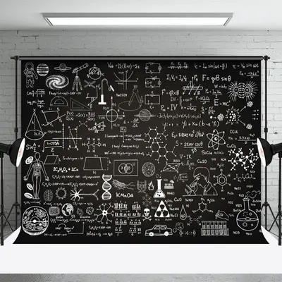 Students Blackboard Formula Graduation Backdrop - Aperturee