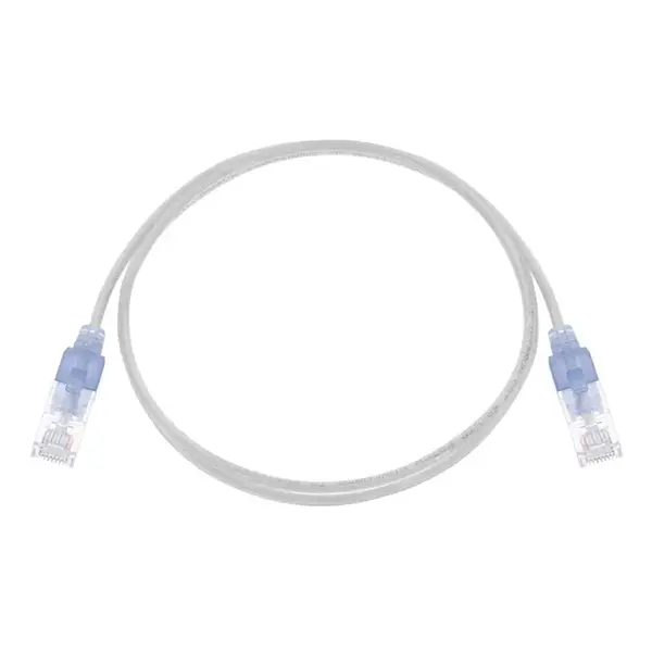 15156 Monoprice Cat6A Ethernet Patch Cable SlimRun Snagless RJ45 550MHz UTP Pure Bare Copper 10G 30AWG 10-Pack 3ft White