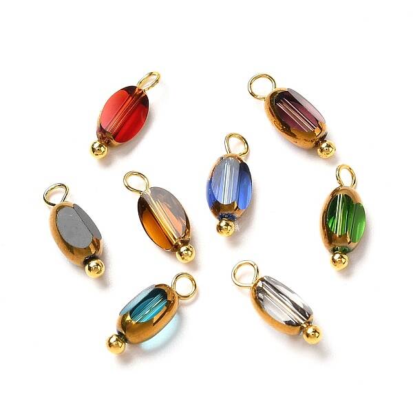 Electroplate Glass Pendants