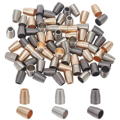 72Pcs 3 Colors Iron Bead Cone