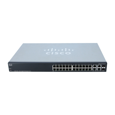 Cisco SRW2024P-K9-NA-RF | Small Business 300 Series SG300-28P 26 x Ports PoE 10/100/1000Base-T + 2 x Combo SFP mini-GBIC Port...