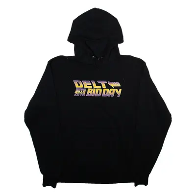 CHAMPION Delt Beta Zeta Bid Day Mens Black Hoodie M
