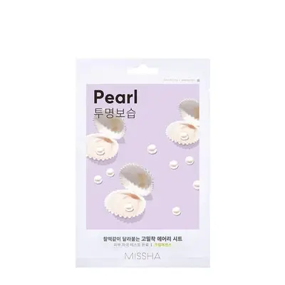 Missha Pearl Airy Fit Brightening Face Mask for Tired-Stressed Skin