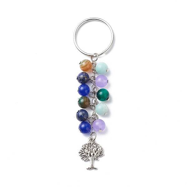 Natural Gemstone Keychain