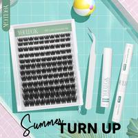 YOULUCK 5D Lash Clusters Individual Lash Extensions Layered Fluffy Eyelashes Waterproof and Windproof Long-Lasting Lashes wit...