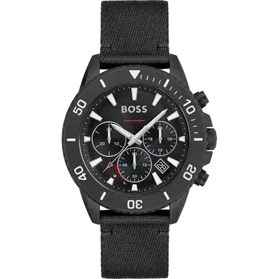Hugo Boss 1513918 Admiral Black Chronograph Men's Watch