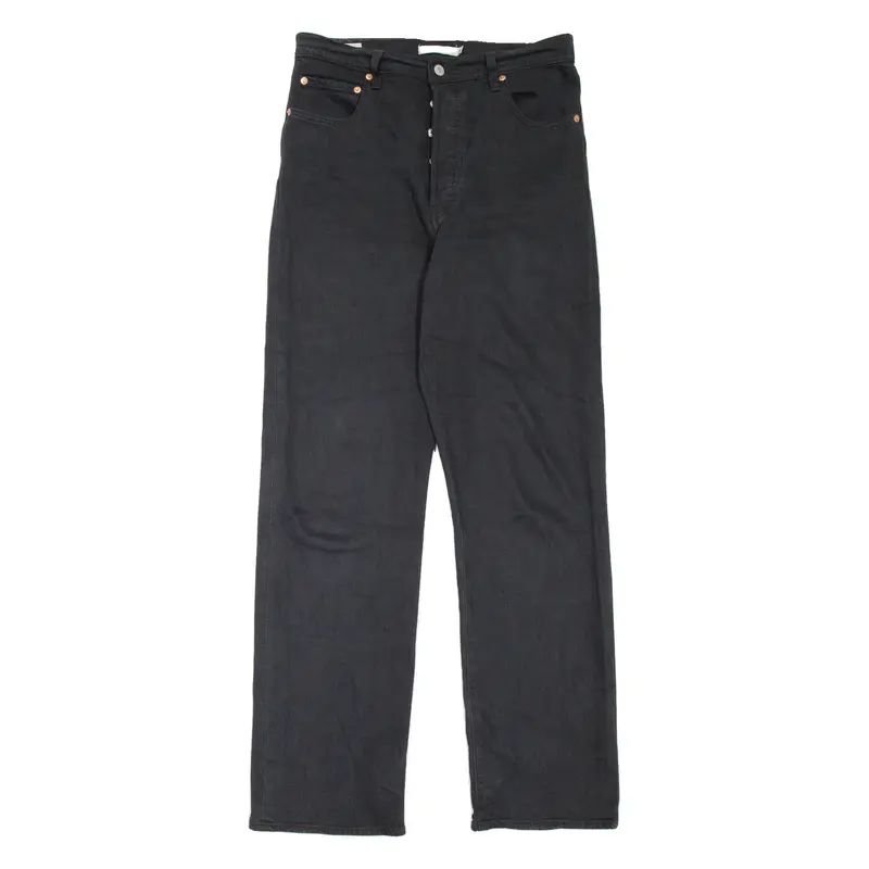 LEVI'S Ribcage Premium Womens Jeans Black Relaxed Skinny W30 L32