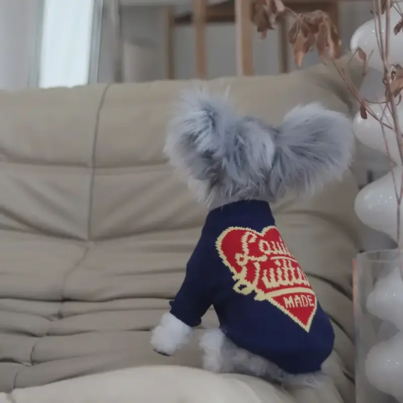 Pet autumn winter sweater designer - cat knit luxury sweater - WINTER FASHION FOR PET - dog cat clothes