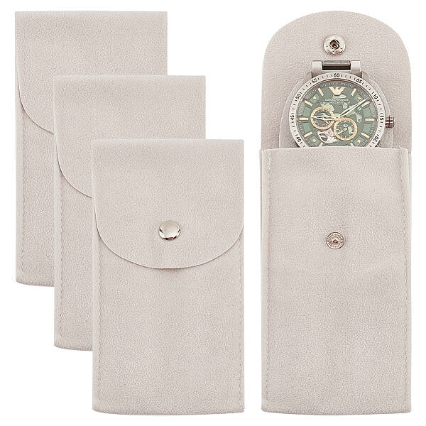 BENECREAT 4PCS Watch Pouch Watch Storage Bag