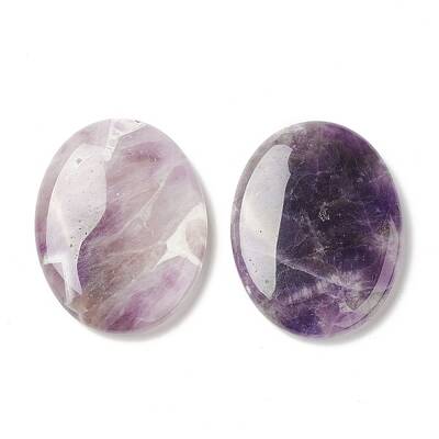 Natural Amethyst Worry Stone for Anxiety Therapy