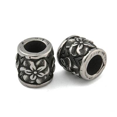 Retro 304 Stainless Steel European Beads