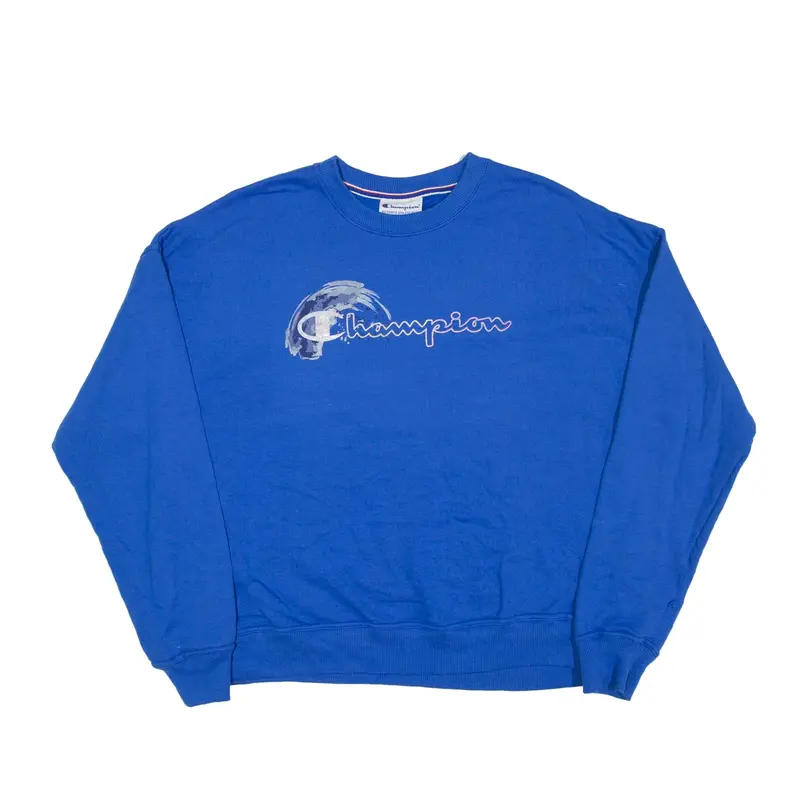 CHAMPION Wave Sweatshirt Blue Mens M
