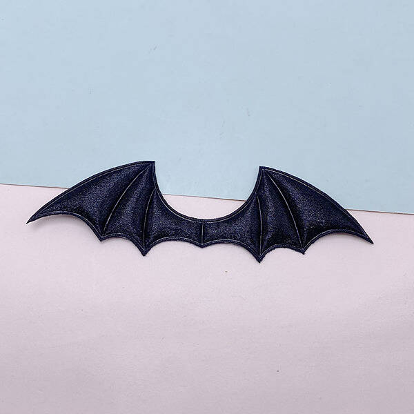 Bat Wing Shape Sew on Double-sided Satin Ornament Accessories