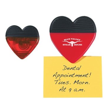 250 Custom Heart Shape Clip - Magnetic & Spring Loaded