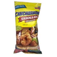 Pork Flavored Chicharrones Criollos original from Guatemala. Snack dorito