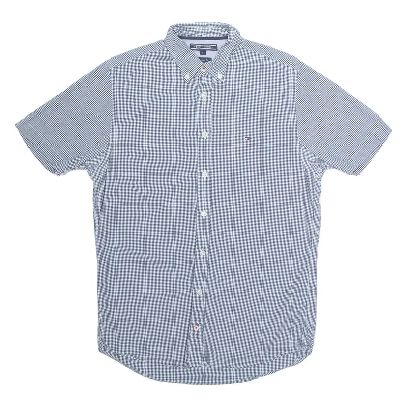 TOMMY HILFIGER Regular Fit Mens Shirt Blue Gingham S