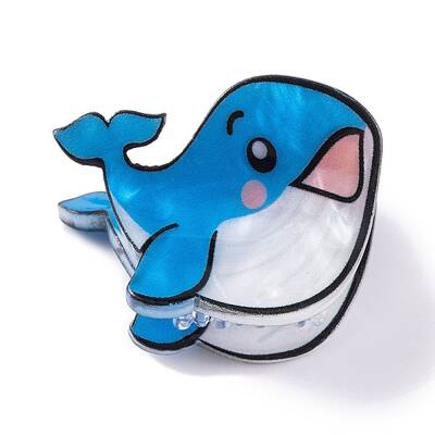 Cute Mini Sea Animal Acrylic Claw Hair Clips