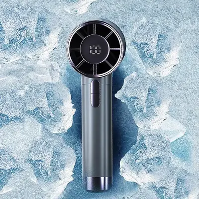 Outdoor High-speed Handheld Fan, 100-speed Adjustable Rechargeable Fan, Portable Fan, Ultra-long Standby Personal Air Conditi...