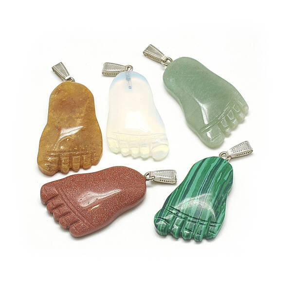 Natural & Synthetic Mixed Stone Pendants