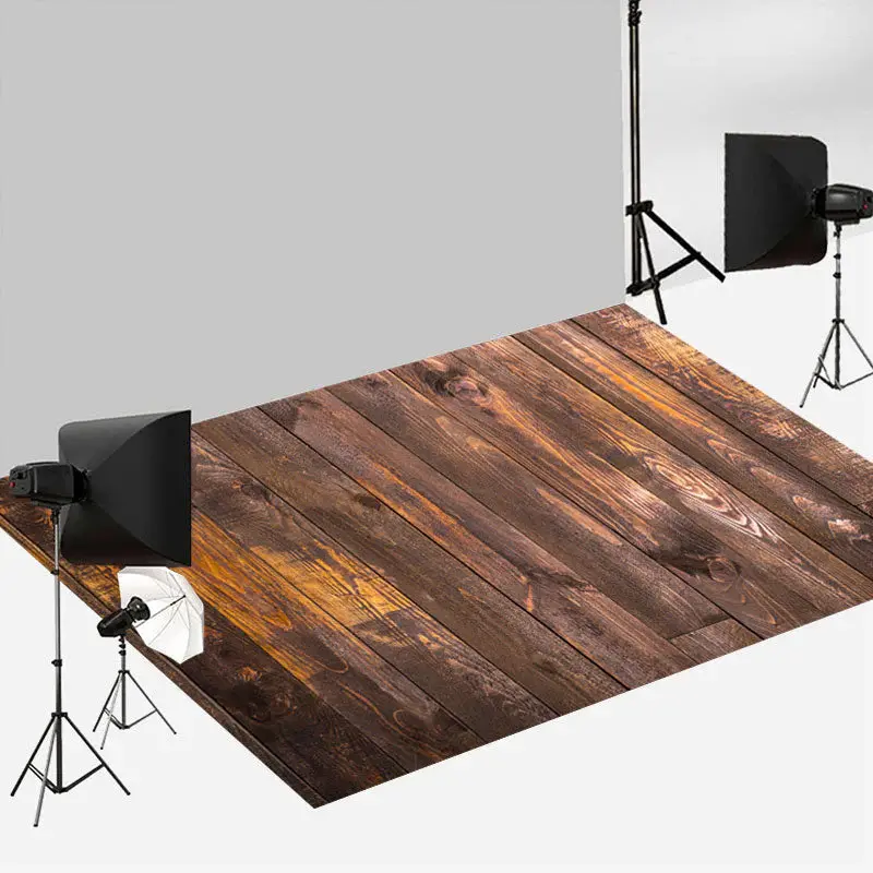 Reddish Peeling Paint Wood Classic Floor Backdrop