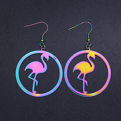 201 Stainless Steel Dangle Earrings