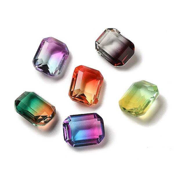 Faceted K9 Glass Rhinestone Cabochons