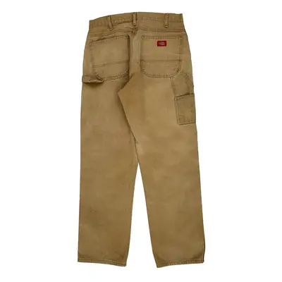 Dickies Carpenter Trousers - 33? Waist Beige Cotton
