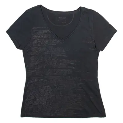 MAMMUT Womens T-Shirt Grey V-Neck S