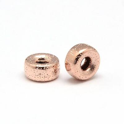 Rose Gold Filled Textured Bead Spacers