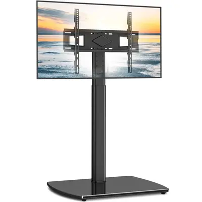 Rfiver Floor TV Stand with Swivel Mount for Most 26 to 65 Inch TVs
