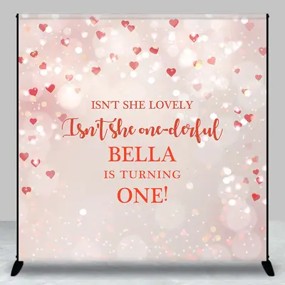 Isnt She Onederful Custom 1st Birthday Backdrop - Aperturee