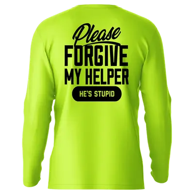 Helper - Hi-Visibility UPF 50 Long Sleeve Sun Shirt