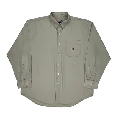 Chaps Ralph Lauren Shirt - XL Beige Cotton | Size: x-large