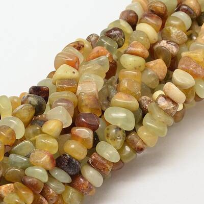 Natural Xiuyu Jade Nuggets Beads Strands