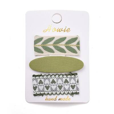 Cloth Snap Hair Clips Set